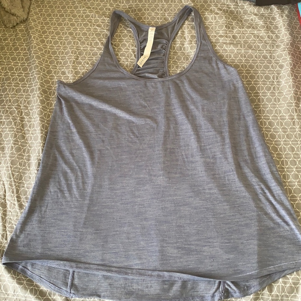 Lululemon tank top. Size 12. Bluish-gray color.